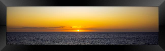 Sunset Over the Sea on Kgari Island Framed Print by Antonio Ribeiro