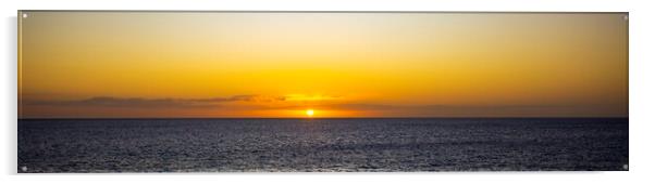 Sunset Over the Sea on Kgari Island Acrylic by Antonio Ribeiro