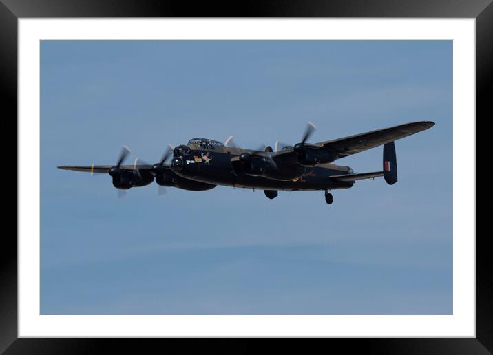 Lancaster Bomber PA474 Framed Mounted Print by J Biggadike