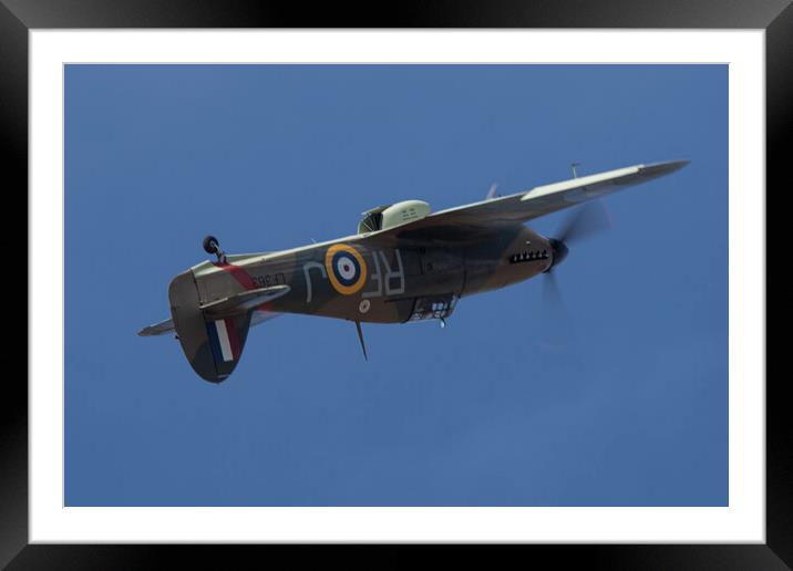 Hawker Hurricane LF363 Framed Mounted Print by J Biggadike