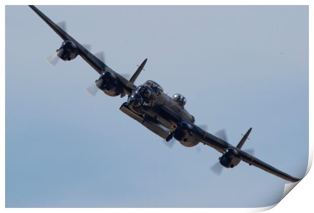 Lancaster Bomber PA474 Print by J Biggadike