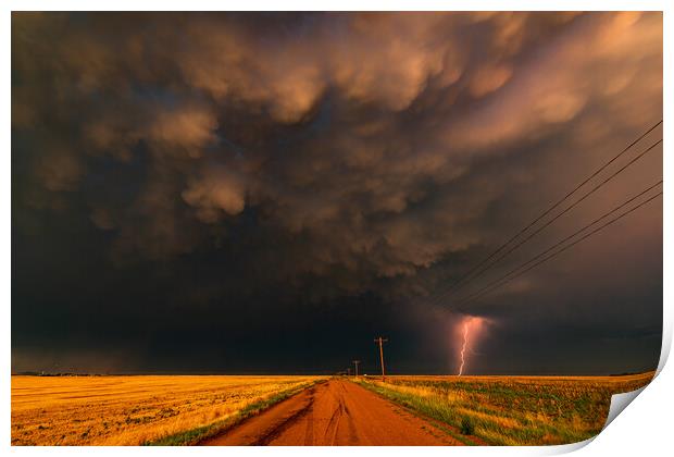 Kansas Storm Beauty  Print by John Finney
