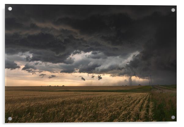 Tornado Stovepipe, Dorrance, Kansas Acrylic by John Finney