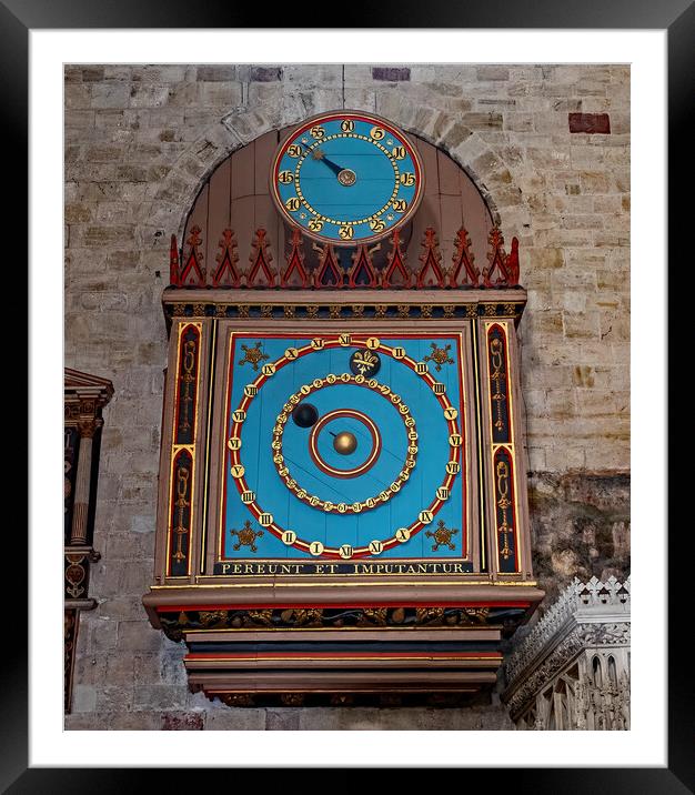 Astronomical Clock Framed Mounted Print by Joyce Storey