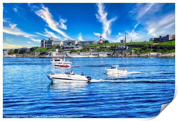 Serenity of Plymouth Sound Print by Roger Mechan