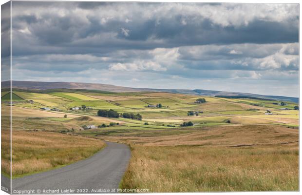 Towards Langdon Beck and Forest in Teesdale Canvas Print by Richard Laidler
