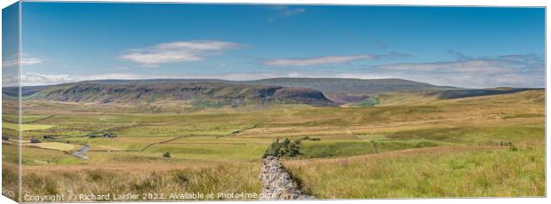 Cronkley Scar and Mickle Fell Panorama Canvas Print by Richard Laidler