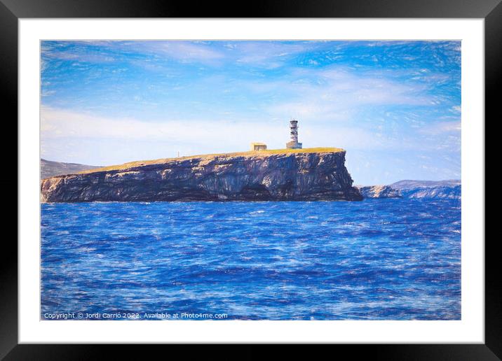 The Majestic Islet of Cabrera - CR2204-7213-PIN Framed Mounted Print by Jordi Carrio