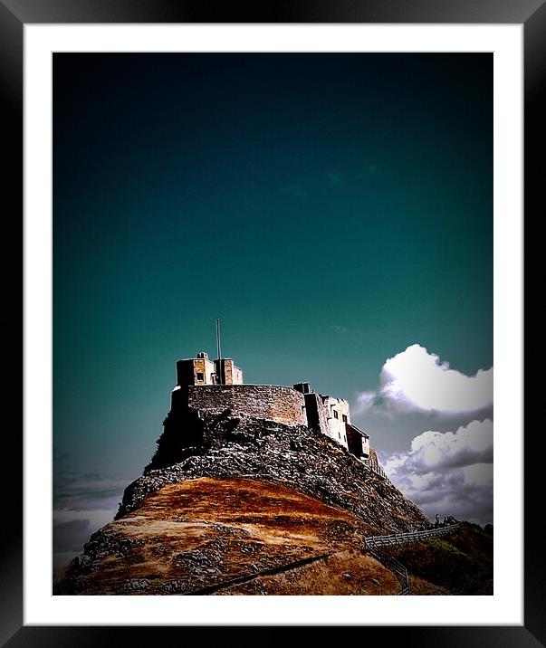Lindisfarne castle Framed Mounted Print by Rachael Smith