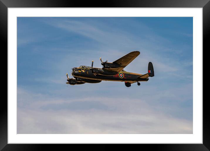 Avro Lancaster Framed Mounted Print by Mal Spain
