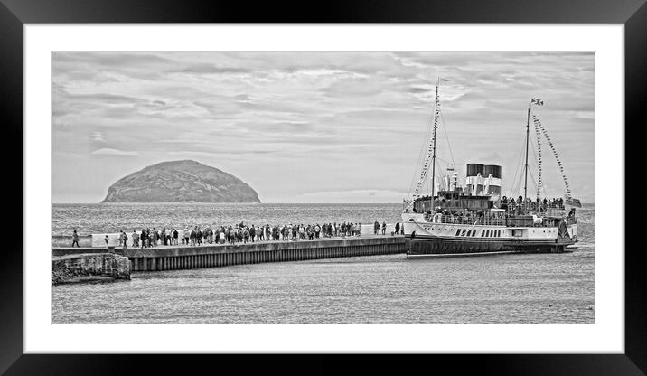 PS Waverley berthed at Girvan Framed Mounted Print by Allan Durward Photography