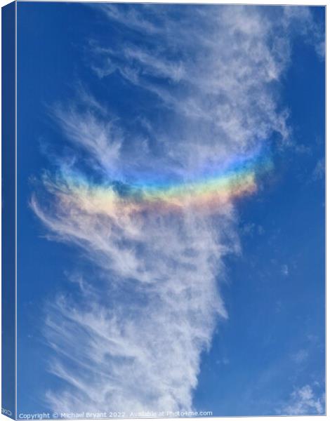 Parhelion  rainbow Canvas Print by Michael bryant Tiptopimage