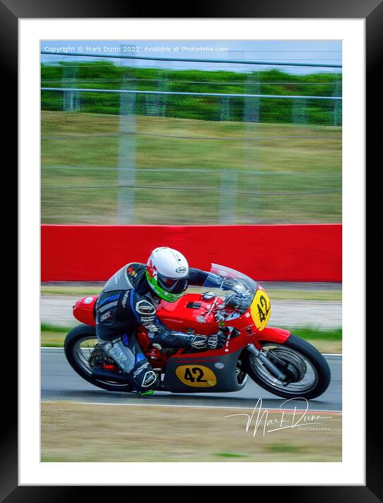 A Classic Motorcycle  Framed Mounted Print by Mark Dunn