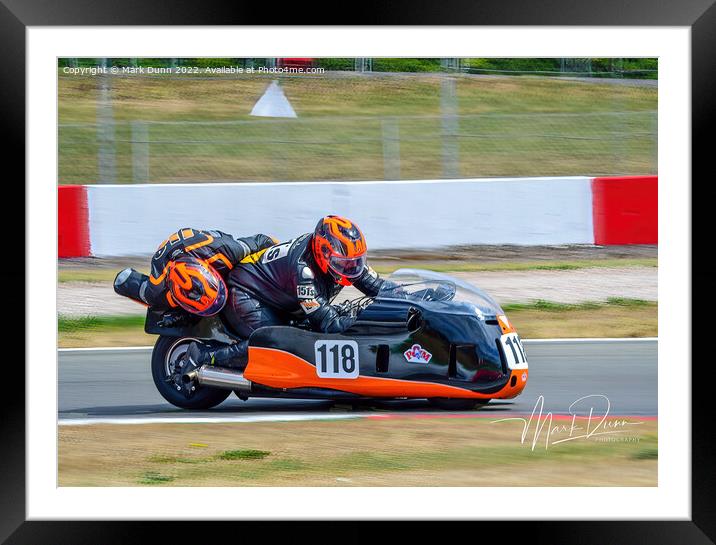 A classic racing sidecar Framed Mounted Print by Mark Dunn