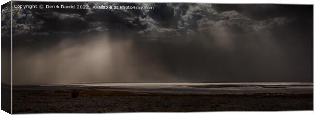 Death Valley Sand Storm, California Canvas Print by Derek Daniel