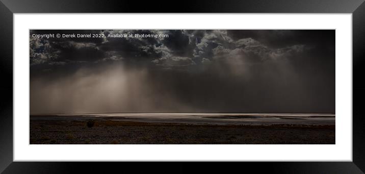 Death Valley Sand Storm, California Framed Mounted Print by Derek Daniel