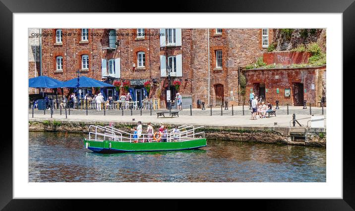 Exeter Quay Butts Ferry Framed Mounted Print by Peter F Hunt