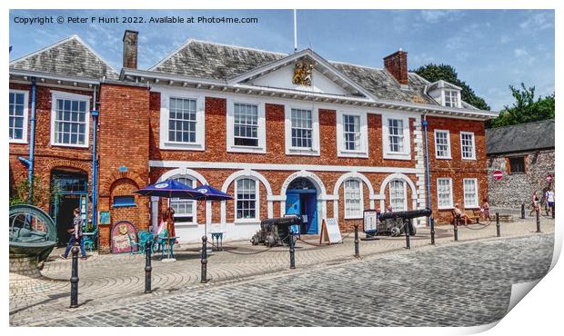 Exeter Quay Old Custom House Print by Peter F Hunt