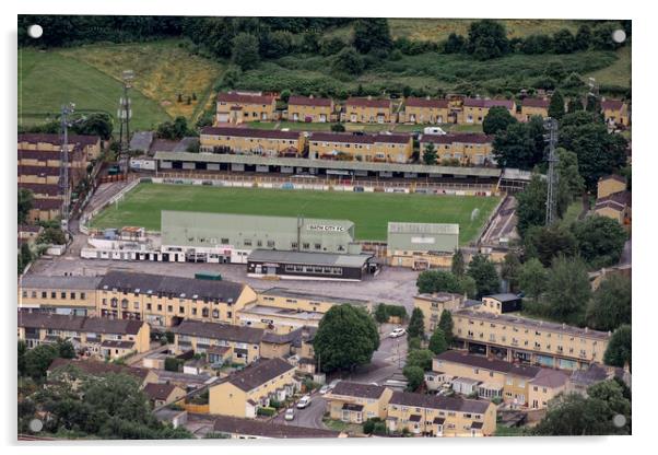 Twerton Park Bath from the air Acrylic by Duncan Savidge