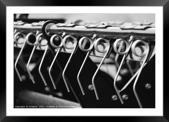 Abstract Farm Equipment mono Framed Mounted Print by Imladris 
