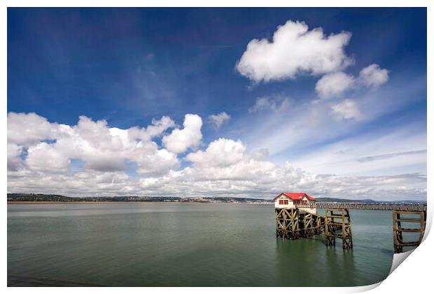 The old Mumbles lifeboat station Print by Leighton Collins