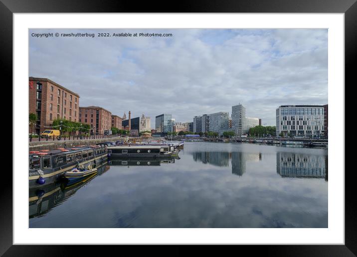 Liverpool Salthouse Dock Reflection Framed Mounted Print by rawshutterbug 