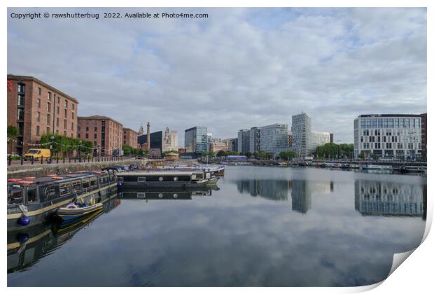 Liverpool Salthouse Dock Reflection Print by rawshutterbug 