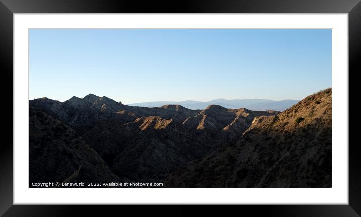 Ed Davis Park at Towsley Canyon - California, USA Framed Mounted Print by Lensw0rld 