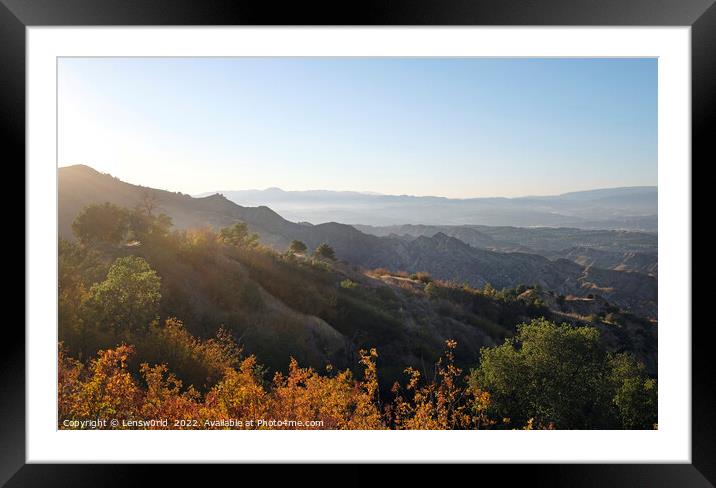Ed Davis Park at Towsley Canyon - California, USA Framed Mounted Print by Lensw0rld 