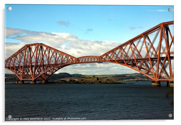 Forth Bridge Acrylic by ANN RENFREW