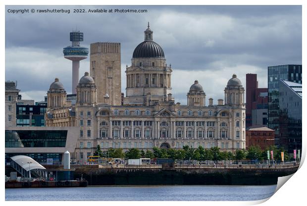 Port of Liverpool Building Print by rawshutterbug 