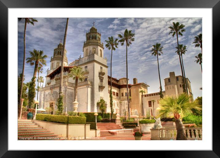 Hearst Castle Framed Mounted Print by Donna Kennedy