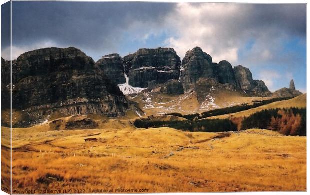 OL'MAN OF STORR isle of skye Canvas Print by dale rys (LP)