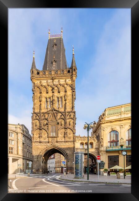 Powder Gate in Prague Framed Print by Melanie Viola