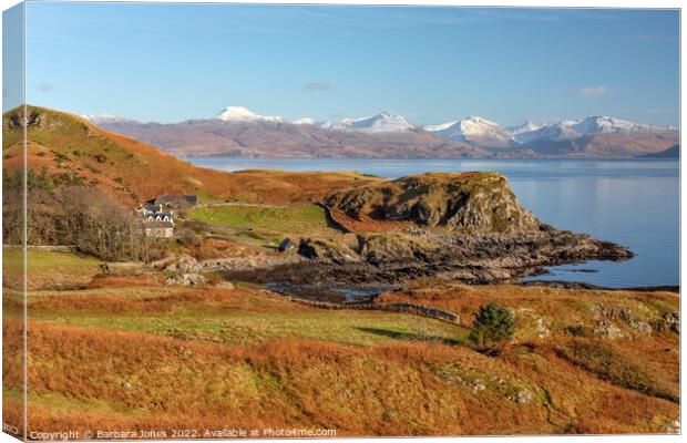 Isle of Skye, Aird of Sleat and Knoydart, Scotland Canvas Print by Barbara Jones