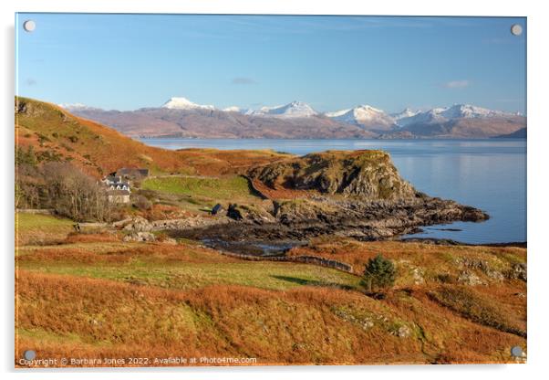 Isle of Skye, Aird of Sleat and Knoydart, Scotland Acrylic by Barbara Jones