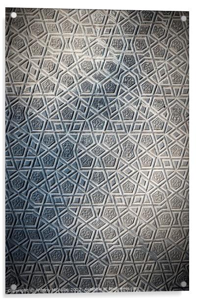 Istanbul Islamic Pattern Acrylic by Antony McAulay