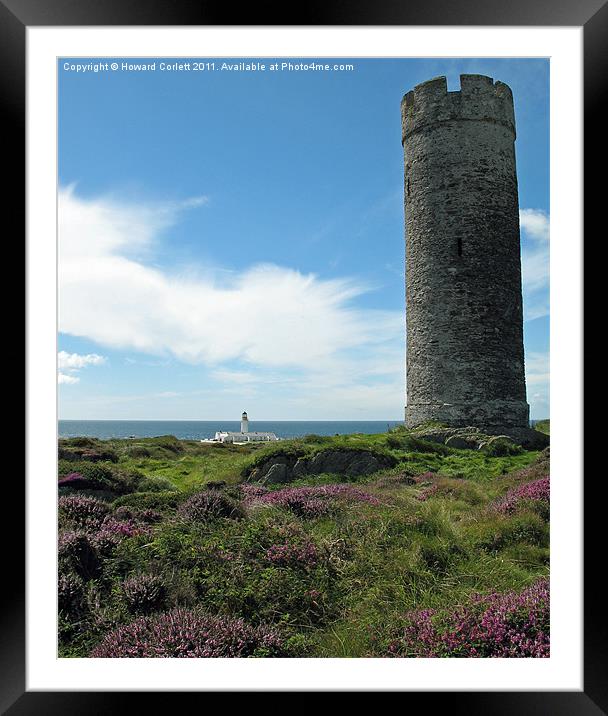 Herring Tower & Lighthouse Framed Mounted Print by Howard Corlett