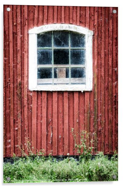 Old Barn Window Acrylic by Antony McAulay