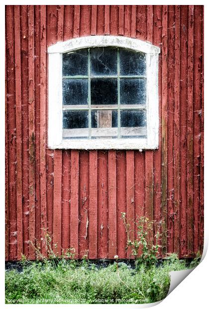 Old Barn Window Print by Antony McAulay