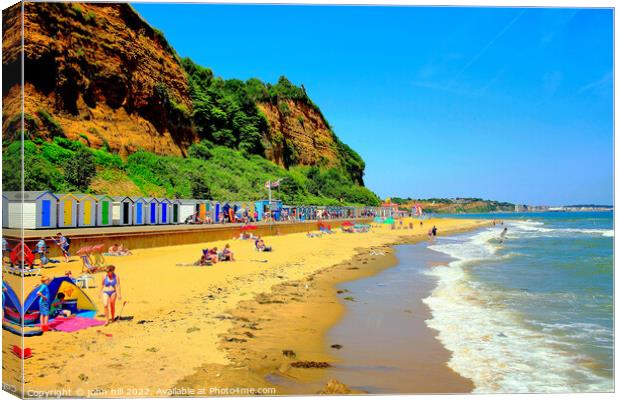 Hope beach at Shanklin Isle of Wight. Canvas Print by john hill