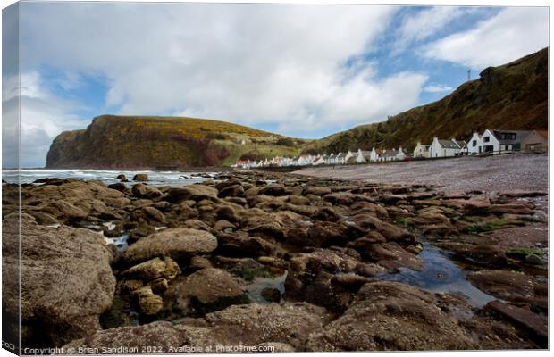 The Village of Pennan Canvas Print by Brian Sandison
