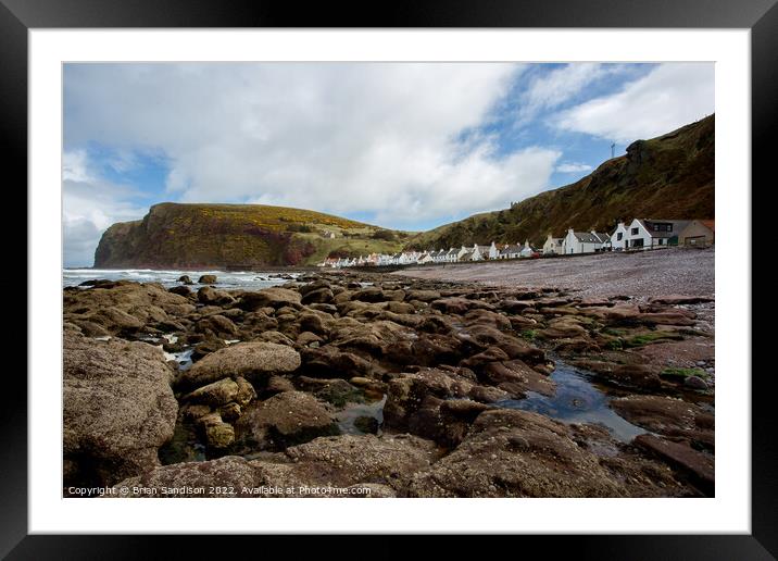 The Village of Pennan Framed Mounted Print by Brian Sandison