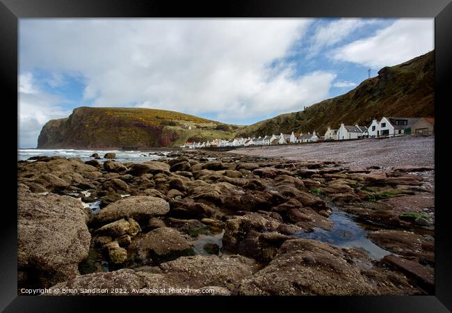 The Village of Pennan Framed Print by Brian Sandison