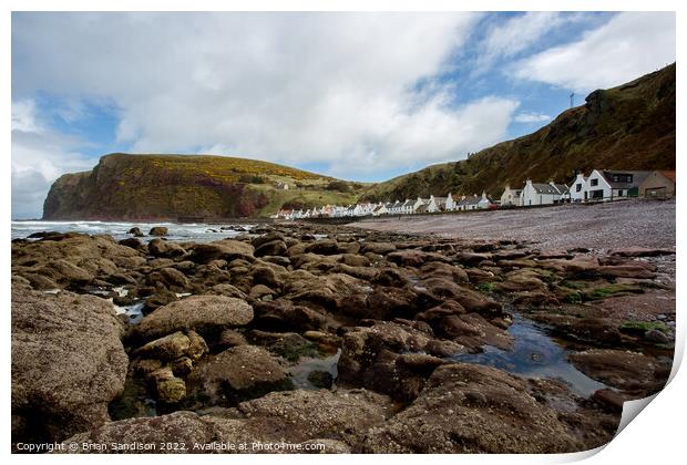 The Village of Pennan Print by Brian Sandison