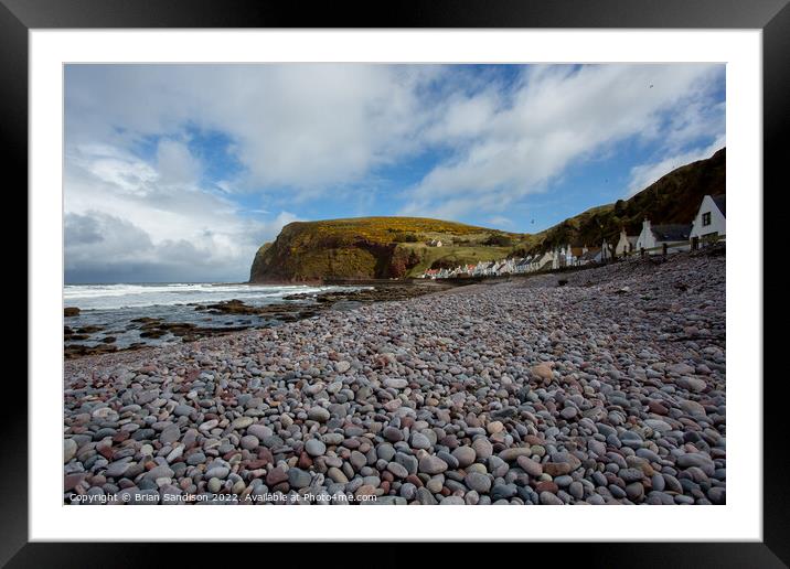 Village of Pennan Framed Mounted Print by Brian Sandison