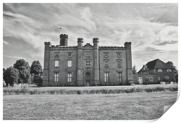 Chiddinsgtone castle Print by Dawn Cox