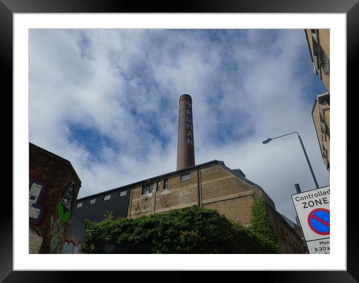 Towering chimney in the Heart of Brick Lan Framed Mounted Print by Simon Hill