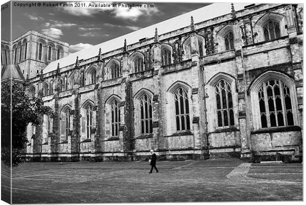 Winchester Cathedral Old Timer Canvas Print by Robert Ferrin