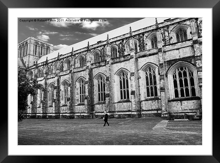 Winchester Cathedral Old Timer Framed Mounted Print by Robert Ferrin